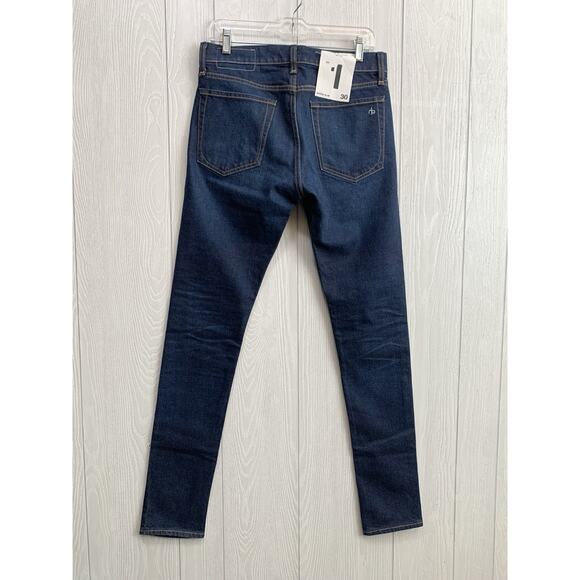Rag & Bone Ace Fit Extra Slim Jeans Dark Blue Size 30 NWT - Picture 10 of 11